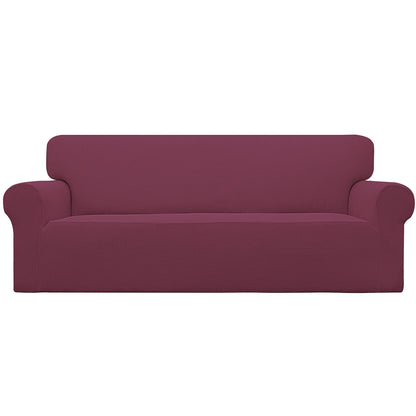 Easy-Going Stretch Couch Covers for Sofa Washable Large Dark Gray