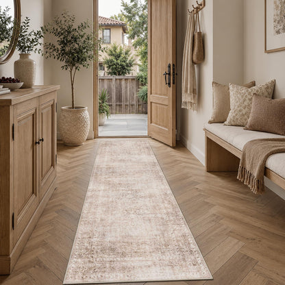 HelloTree 5x7 Vintage Washable Non-Slip Living Room Area Rug