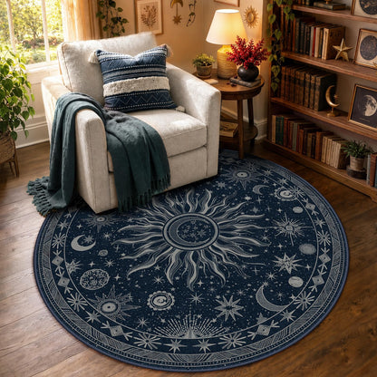 Vacuum-Friendly, 8x10 Washable Area Rug, Black Gold Beige Red