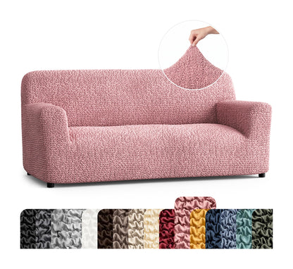 PAULATO Premium Stretch Couch Covers for Sofa - Sofa Chair Cover Washable, Dogs & Pets Friendly - Elastic Polyester Loveseat Slipcovers - Non-Slip Love Seat Couch Covers - Moss Green (64"-85" Wide)