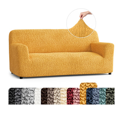 PAULATO Premium Stretch Couch Covers for Sofa - Sofa Chair Cover Washable, Dogs & Pets Friendly - Elastic Polyester Loveseat Slipcovers - Non-Slip Love Seat Couch Covers - Moss Green (64"-85" Wide)