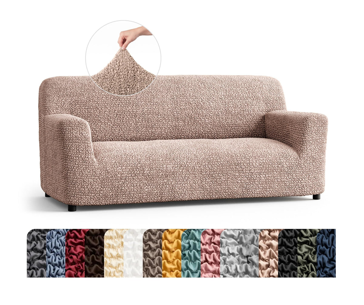 PAULATO Premium Stretch Couch Covers for Sofa - Sofa Chair Cover Washable, Dogs & Pets Friendly - Elastic Polyester Loveseat Slipcovers - Non-Slip Love Seat Couch Covers - Moss Green (64"-85" Wide)