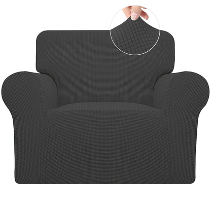 Easy-Going Stretch Couch Covers for Sofa Washable Large Dark Gray