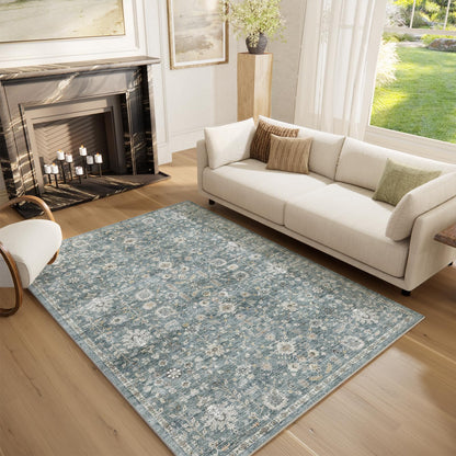 Machine Washable Rugs for Living Room: 8x10 Area Rugs for Bedroom