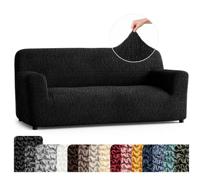 PAULATO Premium Stretch Couch Covers for Sofa - Sofa Chair Cover Washable, Dogs & Pets Friendly - Elastic Polyester Loveseat Slipcovers - Non-Slip Love Seat Couch Covers - Moss Green (64"-85" Wide)