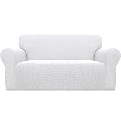 Easy-Going Stretch Loveseat Couch Covers Washable Dark Gray