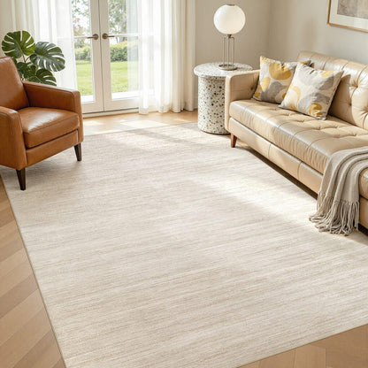 8x10 Area Rugs Living Room Abstract Washable Rug, Gold Brown