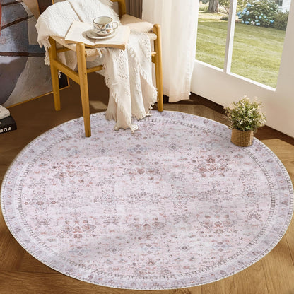 Sasttie 8x10 Area Rugs, Ultra-Soft Washable Rug for Living Room, Beige
