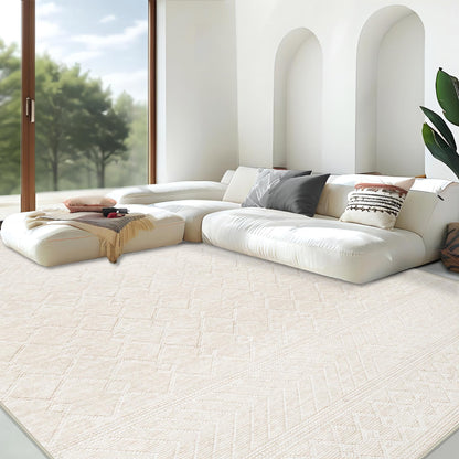 Area Rug Living Room Rugs 8x10 - Large Soft Boho Geometric Rug, Non-Slip Foldable Washable Rugs Non Shedding Morden Indoor Floor Carpet for Living Room Bedroom Office Dining Room(Brown Green,8'x10')