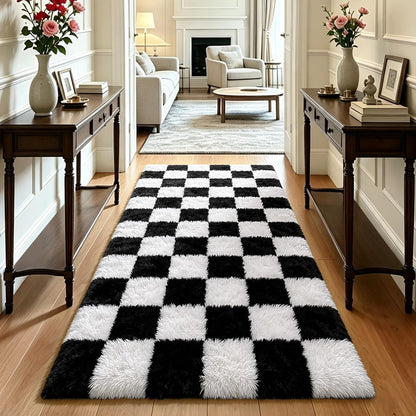 Beige 8x10 Area Rugs for Living Room, Fluffy Shag Rug Large Bedroom Carpet