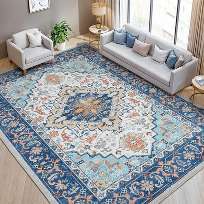 Lofus 8x10 Area Rugs for Living Room Bedroom, Soft Boho Carpet Floral Brown