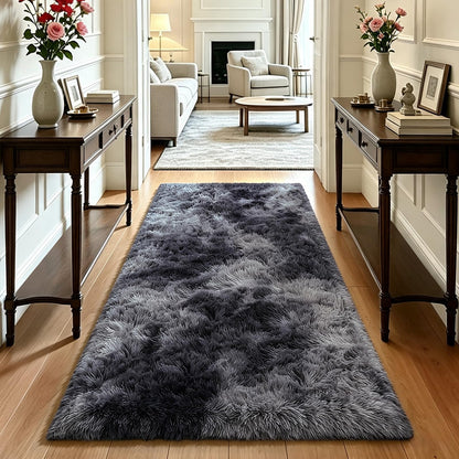 Beige 8x10 Area Rugs for Living Room, Fluffy Shag Rug Large Bedroom Carpet