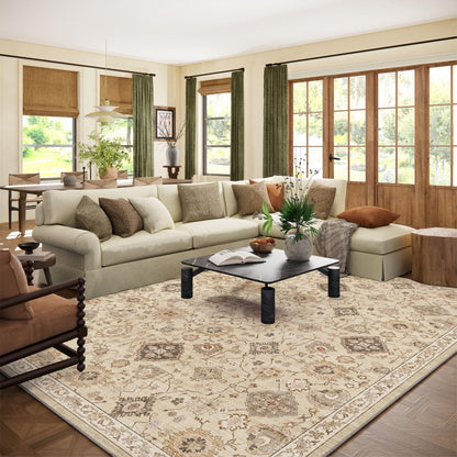 Area Rugs 9x12 Living Room: Washable Bedroom Rug Non Slip Large Boho Carpet