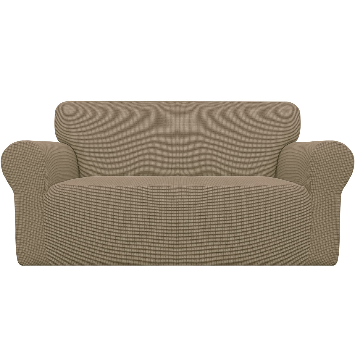 Easy-Going Stretch Loveseat Couch Covers Washable Dark Gray