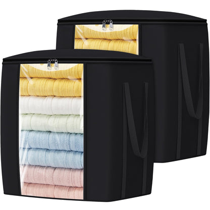 TasticTotes 120L Extra Large Blanket Clothes Storage Bags, Gray, 1 Pack
