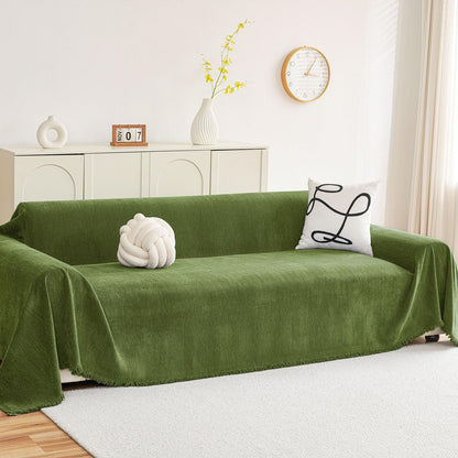 hyha Couch Cover for Dogs, Boho Chenille Sofa Cover for 3 Cushion Couch