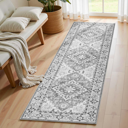 Lofus 8x10 Area Rugs for Living Room Bedroom, Soft Boho Carpet Floral Brown