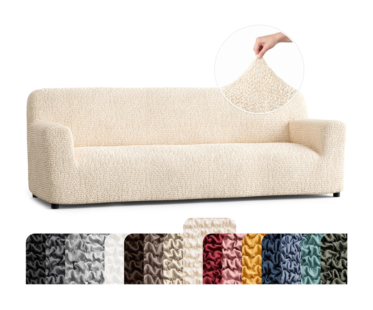 PAULATO Premium Stretch Couch Covers for Sofa - Sofa Chair Cover Washable, Dogs & Pets Friendly - Elastic Polyester Loveseat Slipcovers - Non-Slip Love Seat Couch Covers - Moss Green (64"-85" Wide)