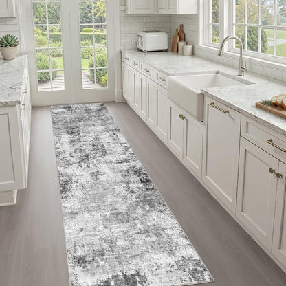 LOONGRUG 8x10 Area Rugs Washable Neutral Modern Rug for Living Room Brown