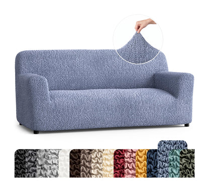 PAULATO Premium Stretch Couch Covers for Sofa - Sofa Chair Cover Washable, Dogs & Pets Friendly - Elastic Polyester Loveseat Slipcovers - Non-Slip Love Seat Couch Covers - Moss Green (64"-85" Wide)