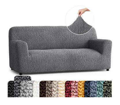 PAULATO Premium Stretch Couch Covers for Sofa - Sofa Chair Cover Washable, Dogs & Pets Friendly - Elastic Polyester Loveseat Slipcovers - Non-Slip Love Seat Couch Covers - Moss Green (64"-85" Wide)