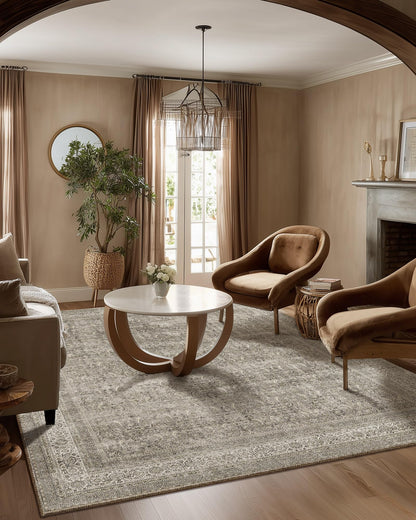Area Rugs 9x12 Living Room: Washable Bedroom Rug Non Slip Large Boho Carpet