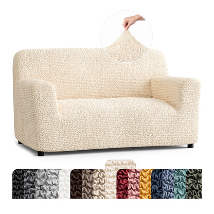 PAULATO Premium Stretch Couch Covers for Sofa - Sofa Chair Cover Washable, Dogs & Pets Friendly - Elastic Polyester Loveseat Slipcovers - Non-Slip Love Seat Couch Covers - Moss Green (64"-85" Wide)