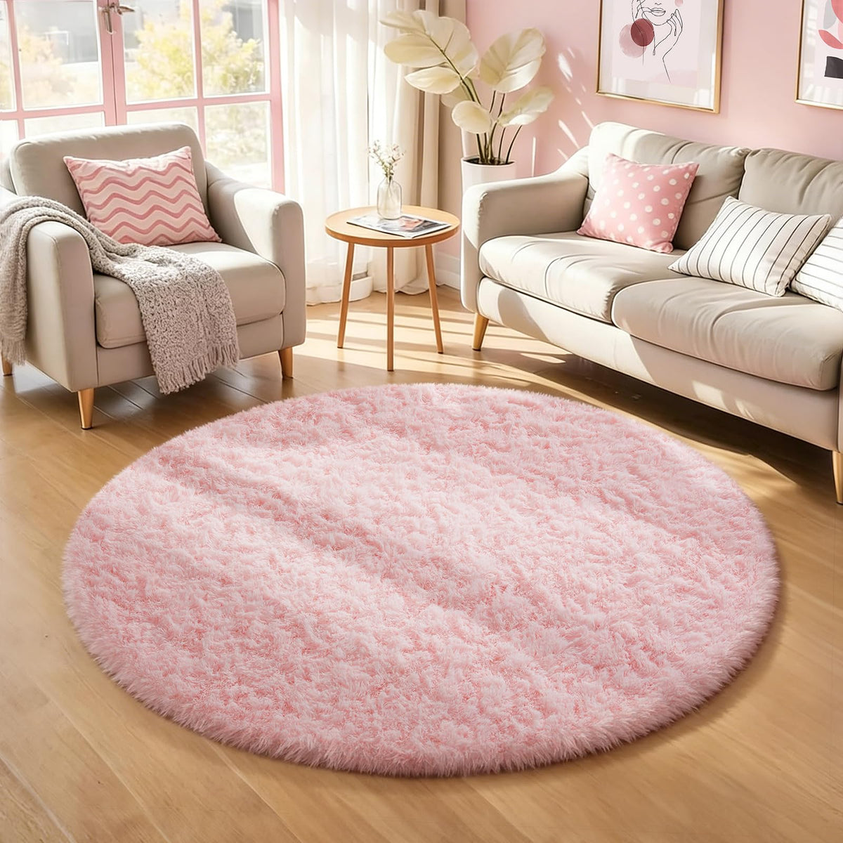 Ophanie Area Rugs 9x12 Living Room, Large Grey Bedroom Carpet, Big Shag Indoor Thick Soft Nursery Rug, Gray Fluffy Carpets for Boy and Girls Room Dorm Home Decor Aesthetic