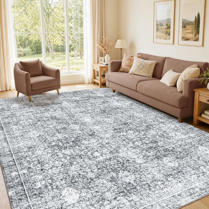 Sasttie 8x10 Area Rugs, Ultra-Soft Washable Rug for Living Room, Beige