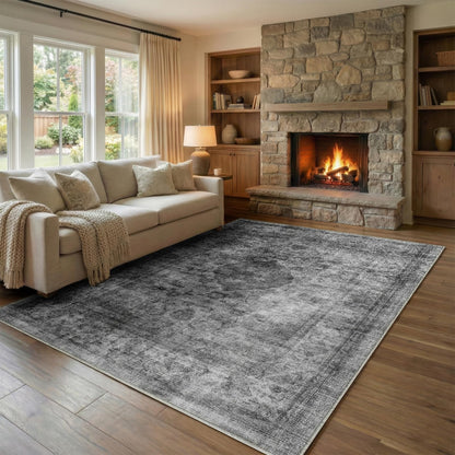 Homemate Washable Rug 9x12 Area Rugs - Vintage Rugs for Living Room