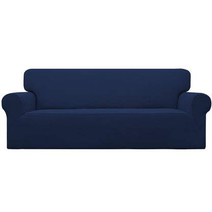 Easy-Going Stretch Loveseat Couch Covers Washable Dark Gray
