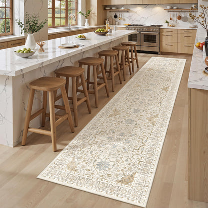 befbee 8x10 Area Rugs for Living Room, Washable Vintage Non Slip Rug