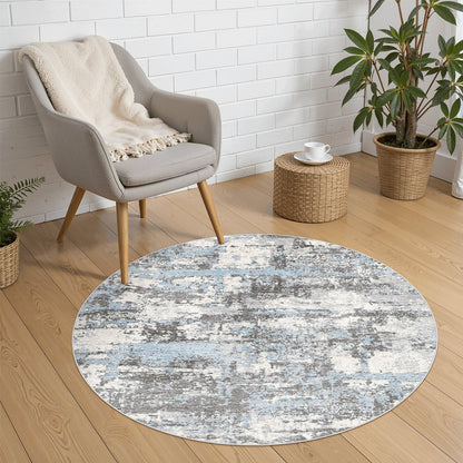 8x10 Area Rugs Living Room Abstract Washable Rug, Gold Brown