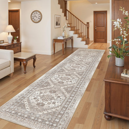 befbee 8x10 Area Rugs for Living Room, Washable Vintage Non Slip Rug