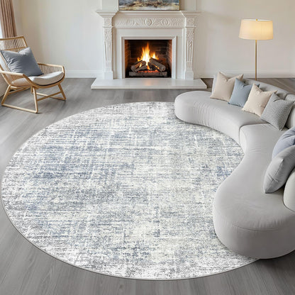 LOONGRUG 8x10 Area Rugs Washable Neutral Modern Rug for Living Room Brown
