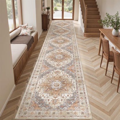 befbee 8x10 Area Rugs for Living Room, Washable Vintage Non Slip Rug