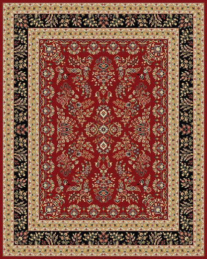 SAFAVIEH Lyndhurst Area Rug 9'x12', Traditional Red & Black LNH331B