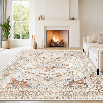 Washable Rugs 8x10 Area Rugs for Living Room,Bedroom,Dining Room Carpet