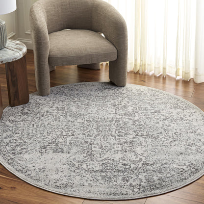 SAFAVIEH Evoke Area Rug 8x10 Large, Ivory & Taupe EVK256E