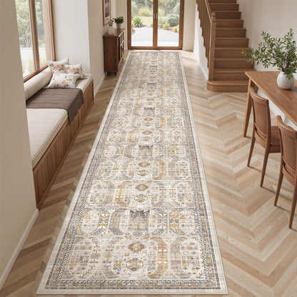 befbee 8x10 Area Rugs for Living Room, Washable Vintage Non Slip Rug