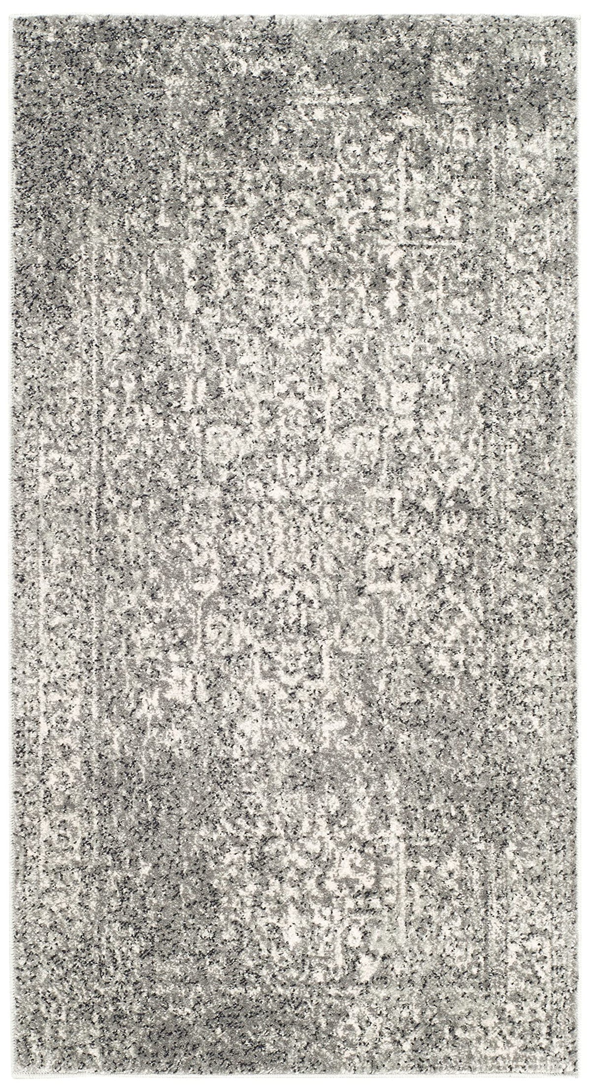 SAFAVIEH Evoke Area Rug 8x10 Large, Ivory & Taupe EVK256E