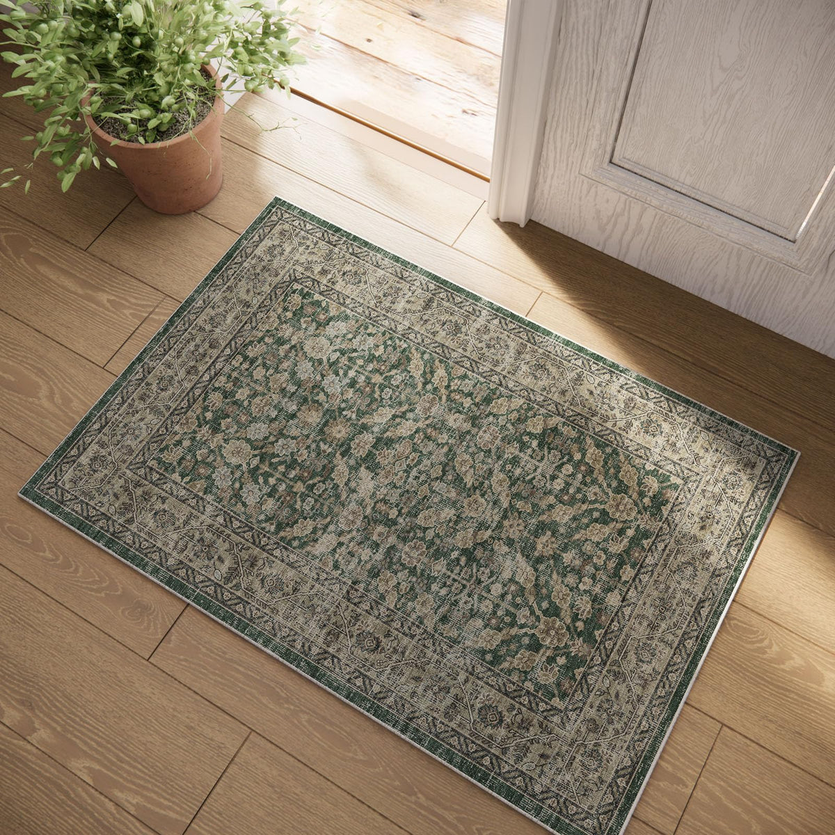 Area Rugs 9x12 Living Room: Washable Bedroom Rug Non Slip Large Boho Carpet