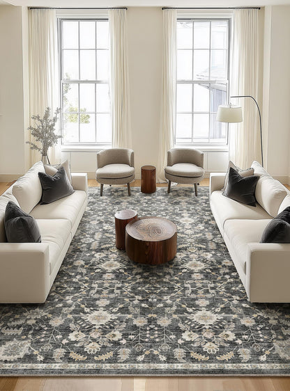 Machine Washable Rugs for Living Room: 8x10 Area Rugs for Bedroom