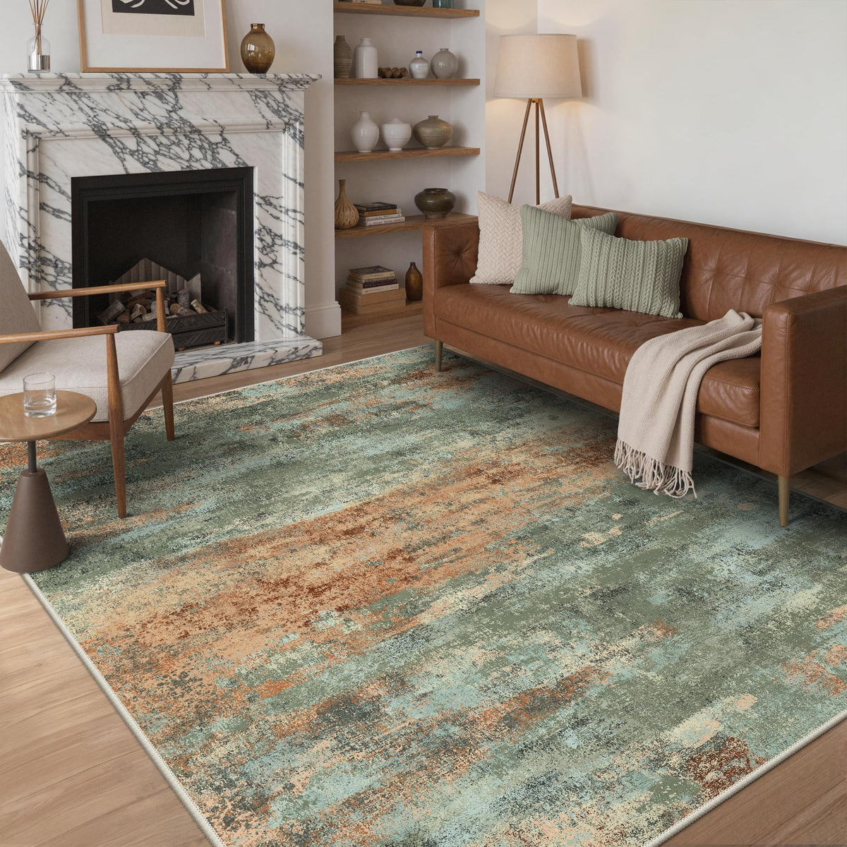 BEIMO 5X7 Area Rug for Living Room, Modern Abstract Washable Soft Non Slip