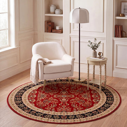 SAFAVIEH Lyndhurst Area Rug 9'x12', Traditional Red & Black LNH331B