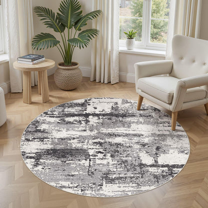 8x10 Area Rugs Living Room Abstract Washable Rug, Gold Brown