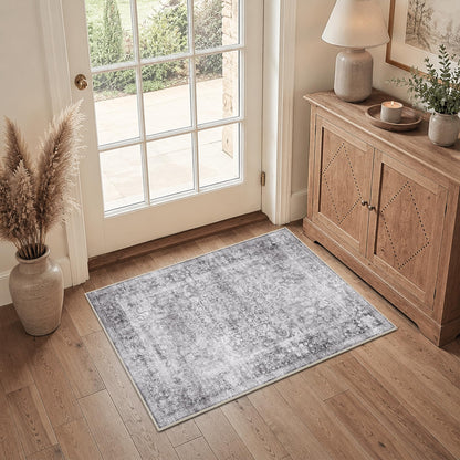 HelloTree 5x7 Vintage Washable Non-Slip Living Room Area Rug
