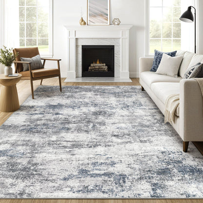 LOONGRUG 6x9 Area Rugs Washable Neutral Modern Abstract Living Room Rug