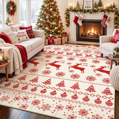 8x10 Area Rugs for Living Room - Washable Vintage Retro Large Rug, Soft Ultra Thin Non Slip Low Pile Traditional Distressed Boho Carpet for Bedroom Dining Room Home Office, Charcoal Olive
