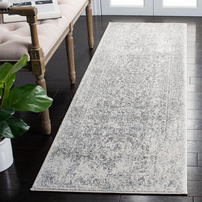 SAFAVIEH Evoke Area Rug 8x10 Large, Ivory & Taupe EVK256E